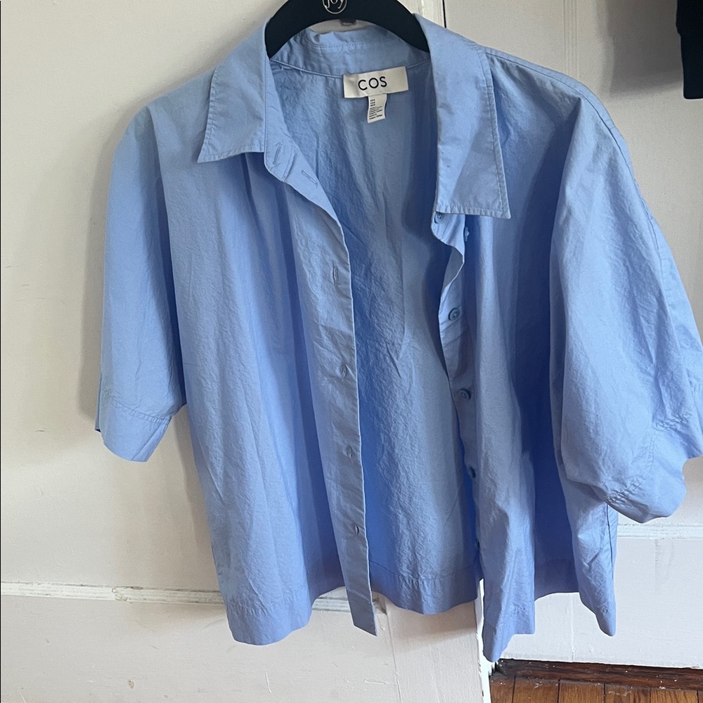 COS Sky Blue Relaxed Shirt